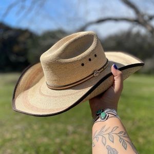 Cavenders Palm Leaf Cowboy Hat {Size 7 1/8}